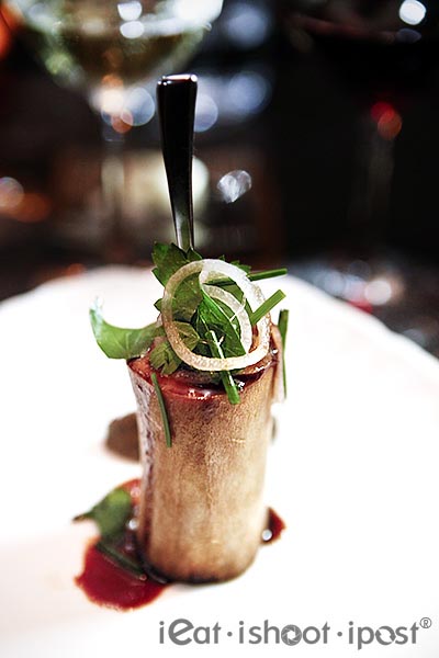 Bone Marrow Flan, Mushroom Marmalade, Parsley Salad