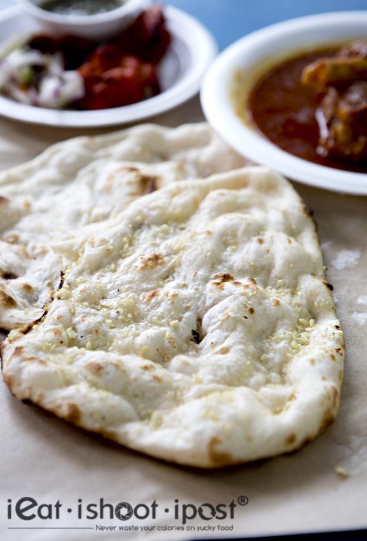 Plain Naan $1, Garlic Naan $1.50