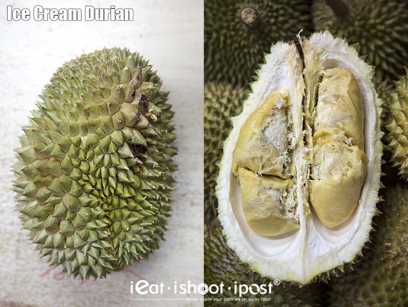 Kasap Ice Cream $7-$8/kg (this is an over-ripe durian - it was the last one)