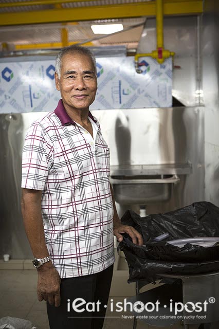 Mr Ng in his newly renovated stall