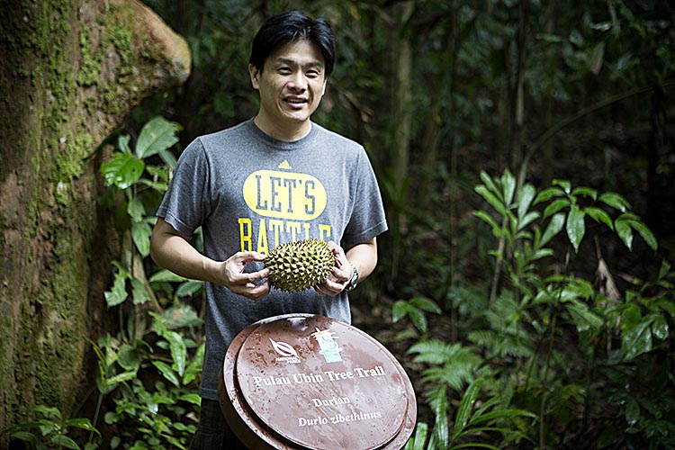 So happy to have picked my first durian!