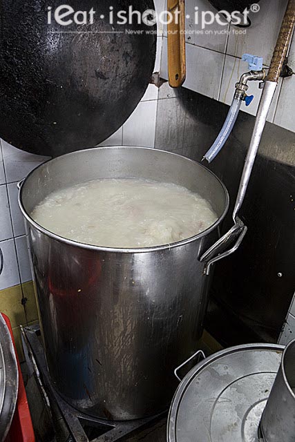Soup Stock on a rolling boil