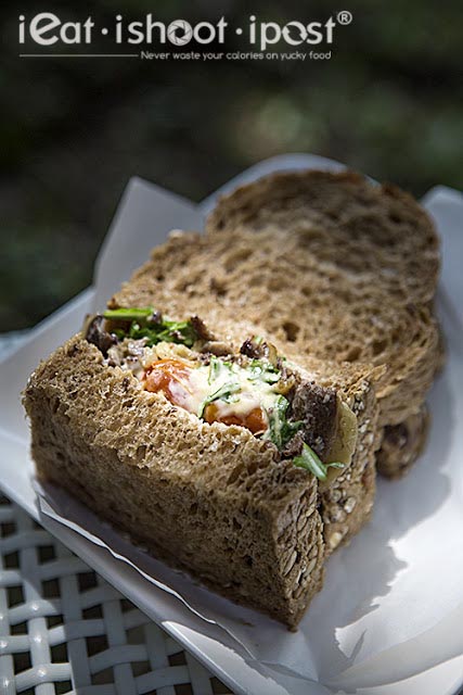 Smoked Beef Brisket on Whole Grain Bread