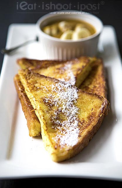 French Toast with Banana Gula Melaka