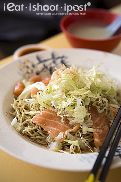 Wei Ji Noodle House Salmon Sashimi Noodles Ieatishootipost