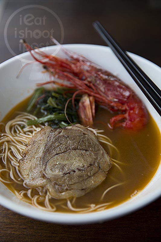 Prawn Mee with Carabinero (special order).