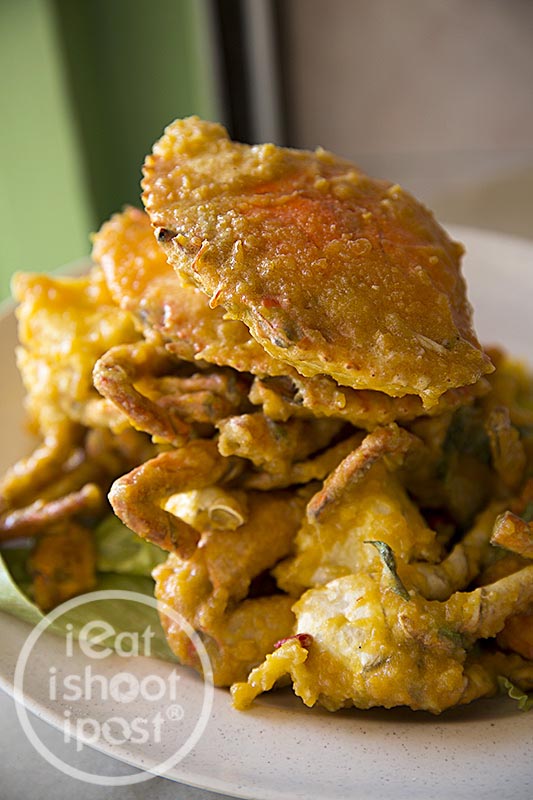 Salted Egg Crabs $23 for two 400-500g crabs