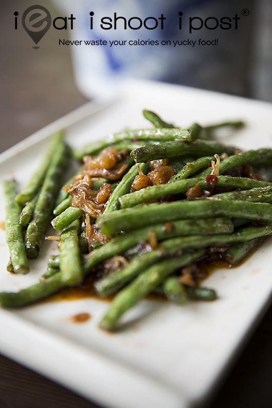 French Beans with Silverfish Chilli Sambal $10