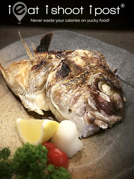 Salt Grilled Snapper Head