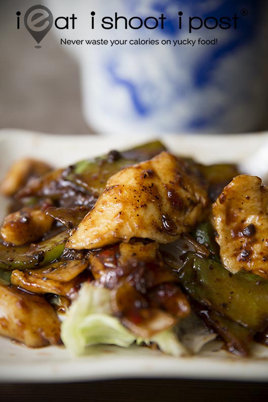 Sliced fish with bittergourd and blackbean sauce