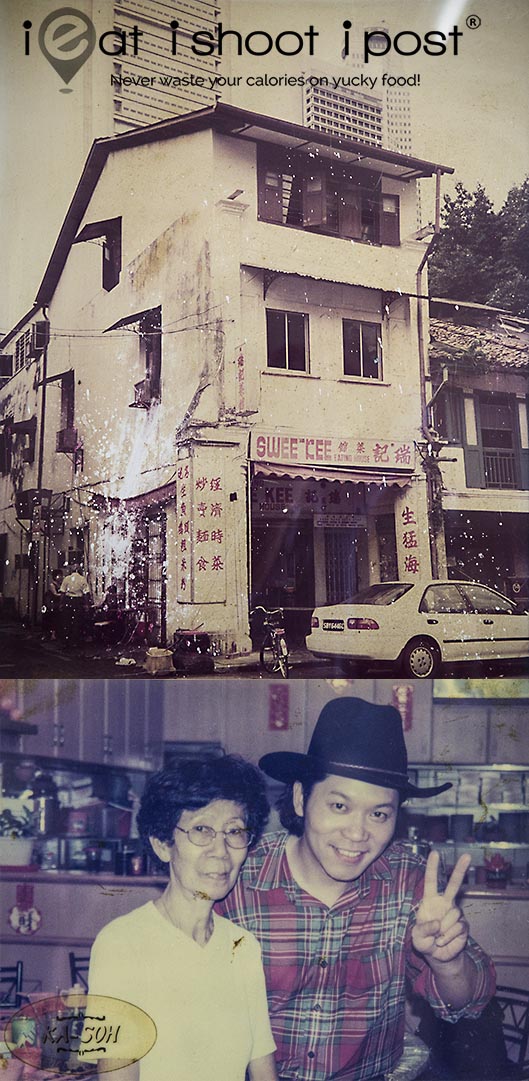 Top: Restaurant at Chin Chew St, Bottom: Ka Soh with someone very old by now
