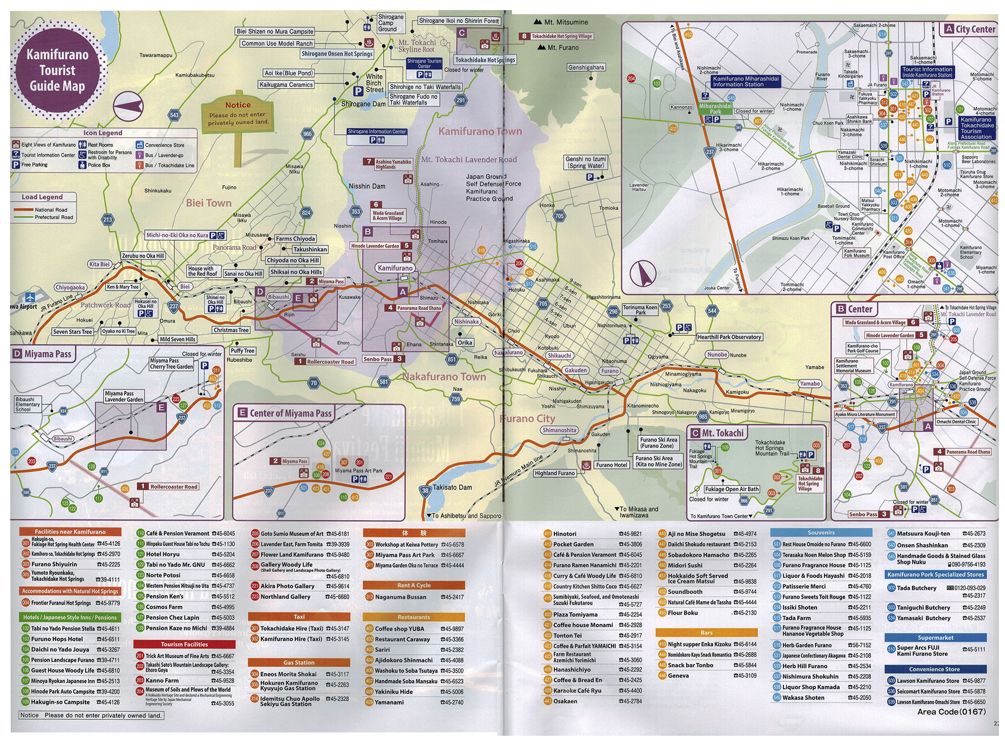 Kamifurano Map