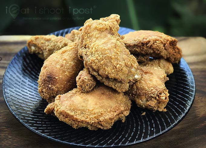 Plate of fried chicken