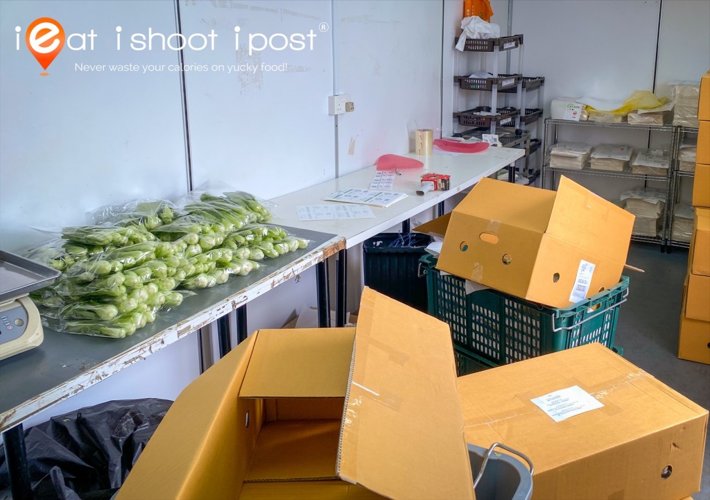 Fresh veggies are harvested, packed and sent to Red Mart warehouse within the same day