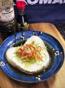 Cantonese styled steamed Cod Fish