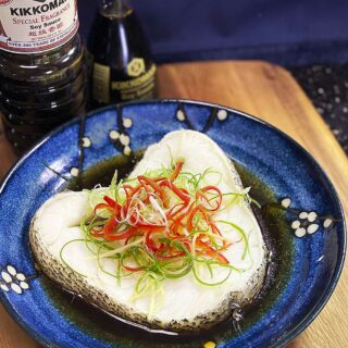 Cantonese styled steamed Cod Fish