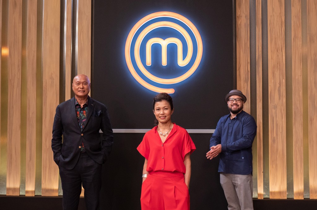 Judges of MasterChef SG - Damian DaSilva, Audra Morrice and Bjorn Shen (Photo courtesy of MediaCorp)