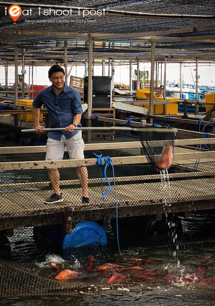 Dr Leslie catches a Red Snapper