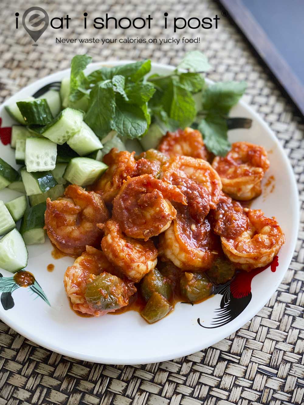 Sambal prawns