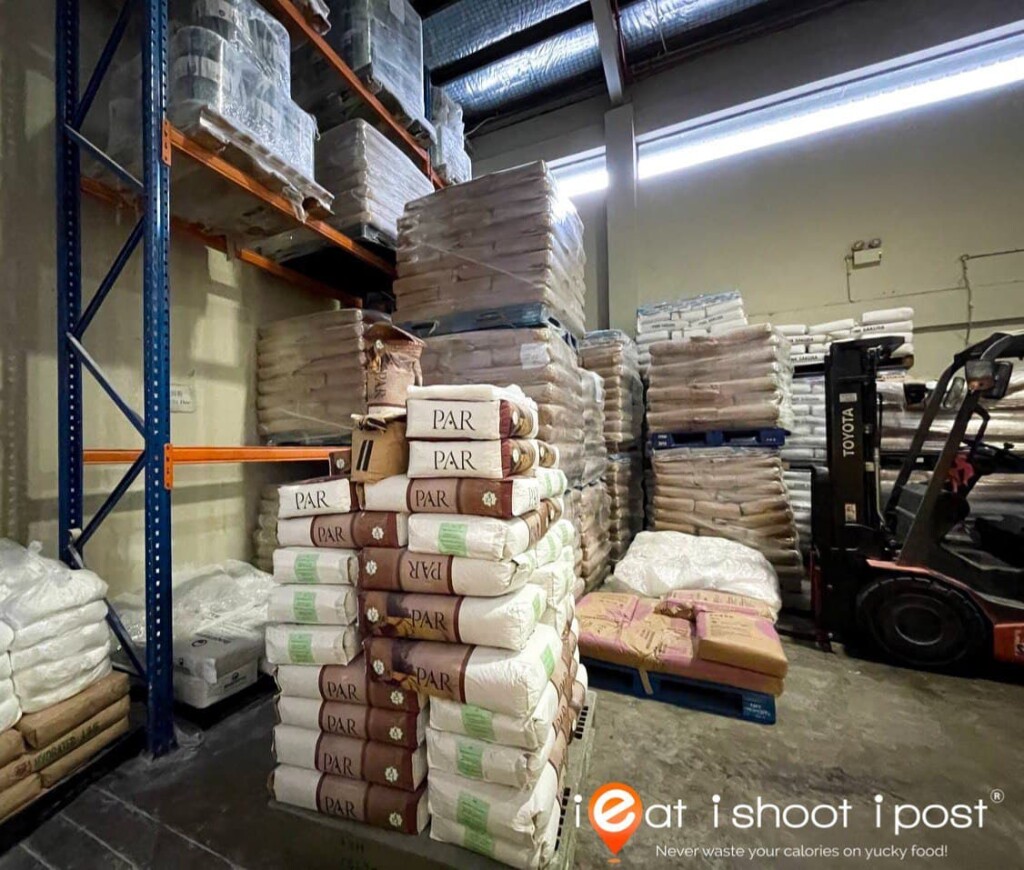 Packs of flour ready to made into noodles within a day or two