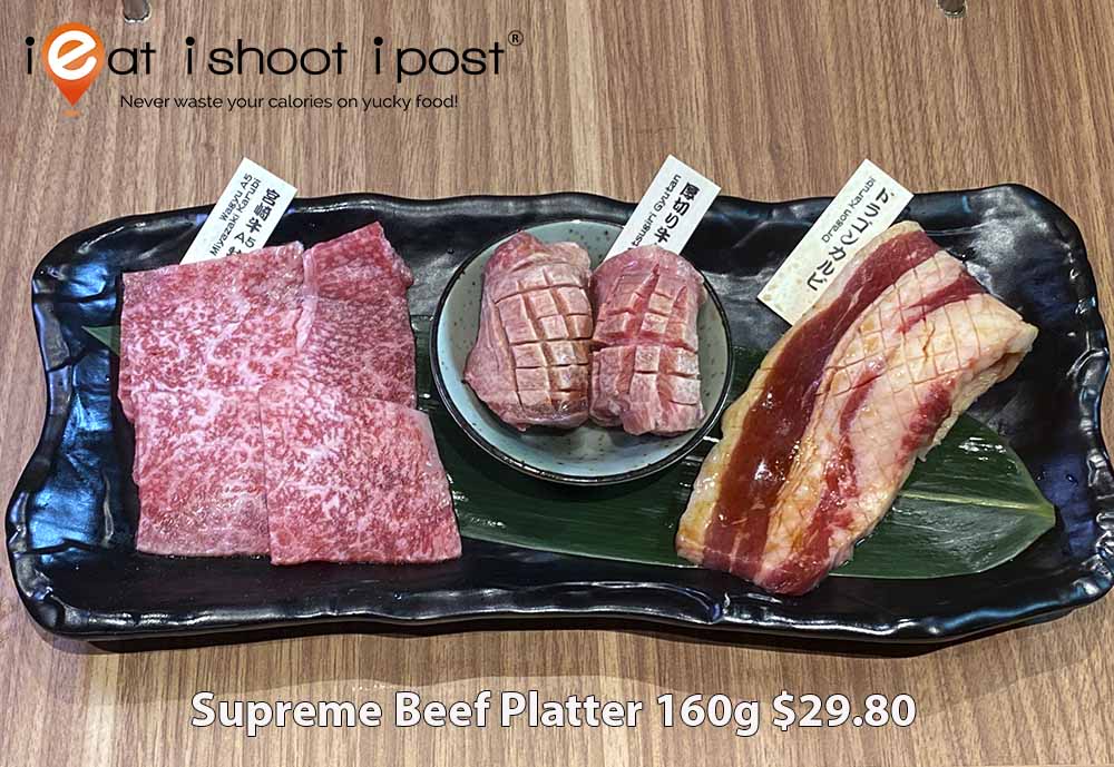 Supreme beef platter