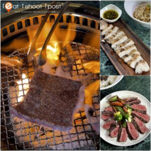 Yen Social Yakiniku Meats on grill