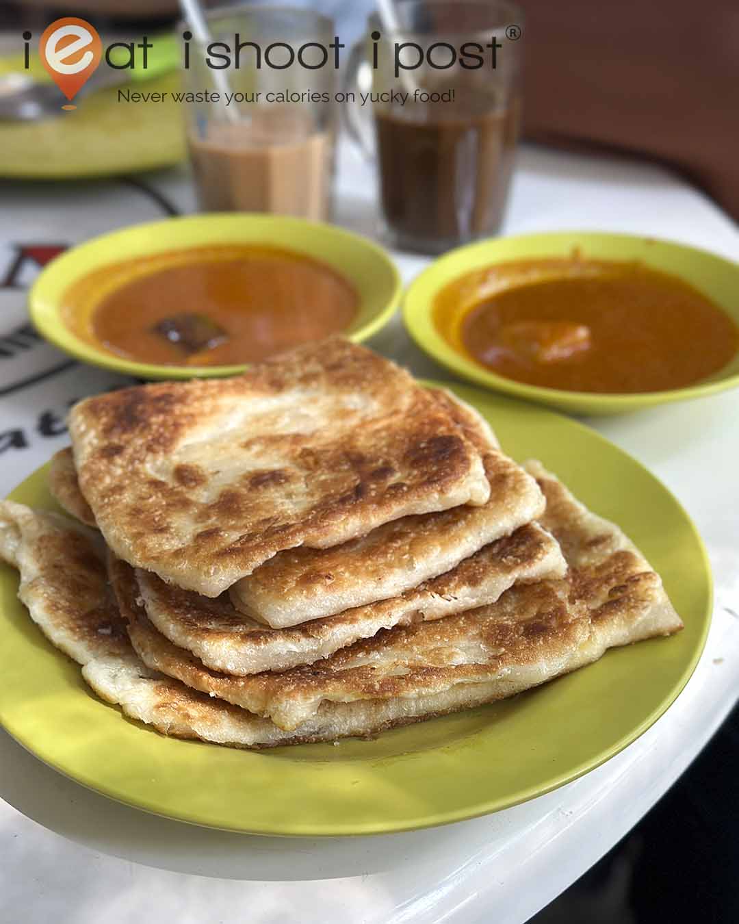 stack of crispy roti prata