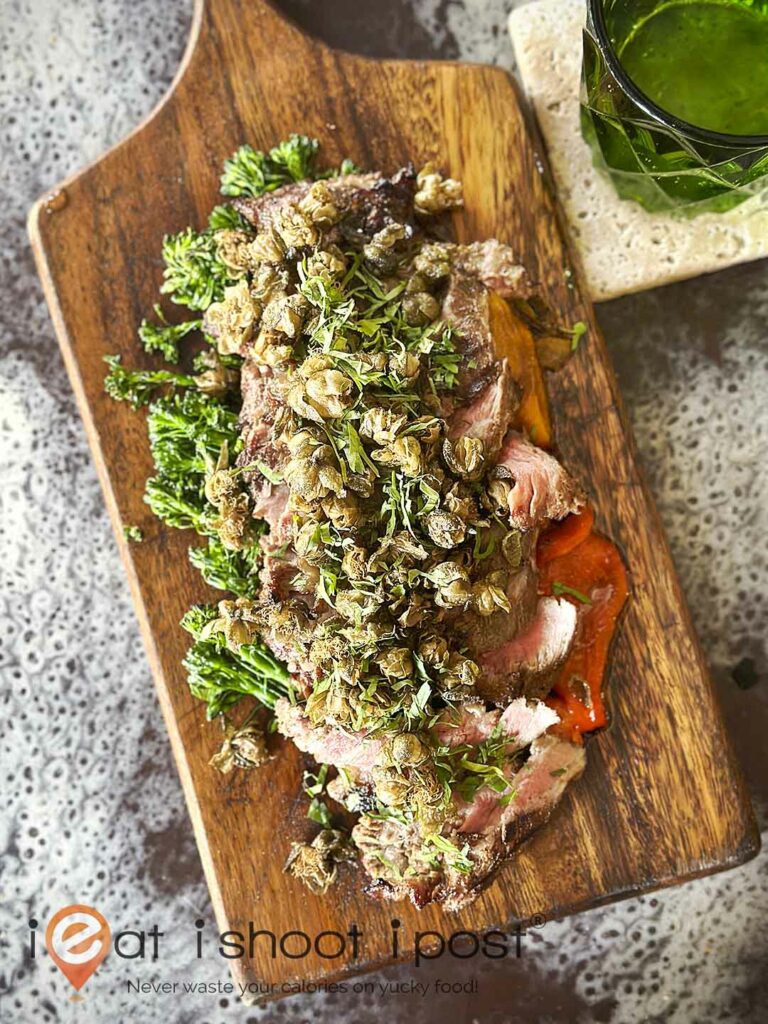 Grilled Iberico with Capers