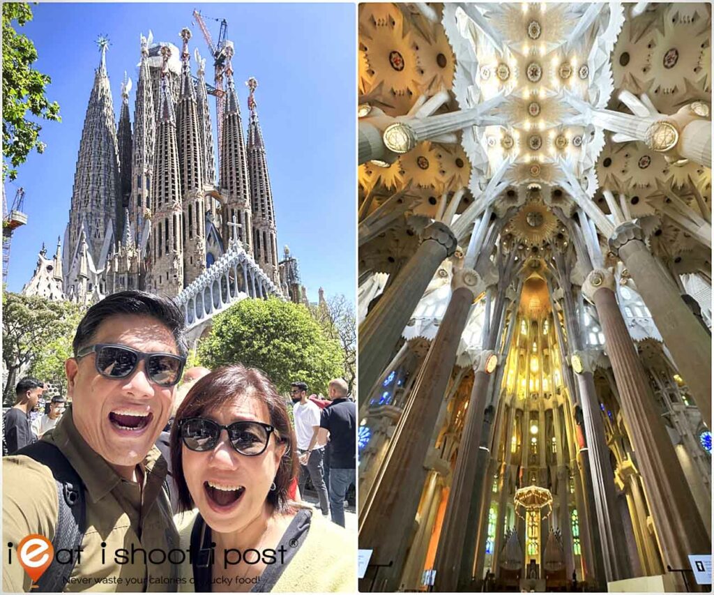 Leslie and Lisa at Sagrada Familia in Barcelona