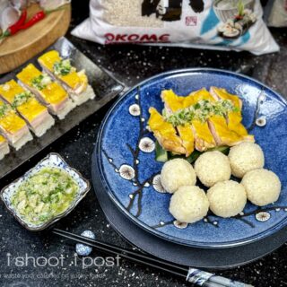 Chicken Rice Balls and Sushi